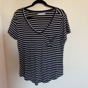 Striped V-Neck Shirt